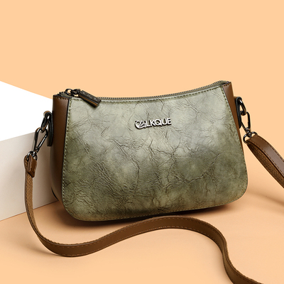 真皮小包包女式2025新款潮时尚高级感手机包百搭休闲妈妈包斜挎包