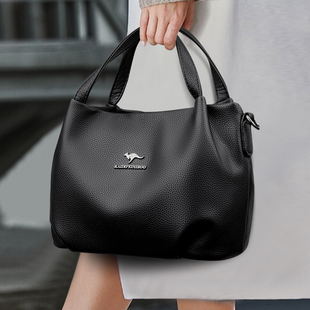 包包2025新款潮高级感小众设计水桶包菜篮子女包真皮手提包妈妈包