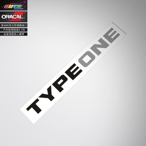 适用于TYPE ONE decal sticker本田GK5 FD2 FIT CIVIC改装车贴纸