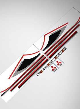 适用于Mitsubishi ralliart EVO6 decal sticker三菱VI6代车贴纸