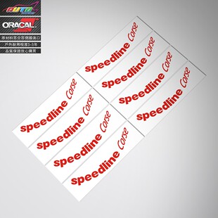 适用于Speedline type decal sticker轮毂翻新修复改色贴纸 Corse
