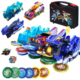 奥迪双钻爆裂飞车3男孩御星神炼狱猎天魄变形合体暴力龙战车玩具4