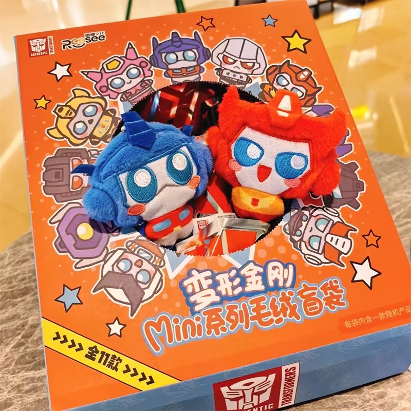 新款变形金刚mini毛绒公仔擎天柱大黄蜂玩偶迷你盲袋男孩挂件玩具