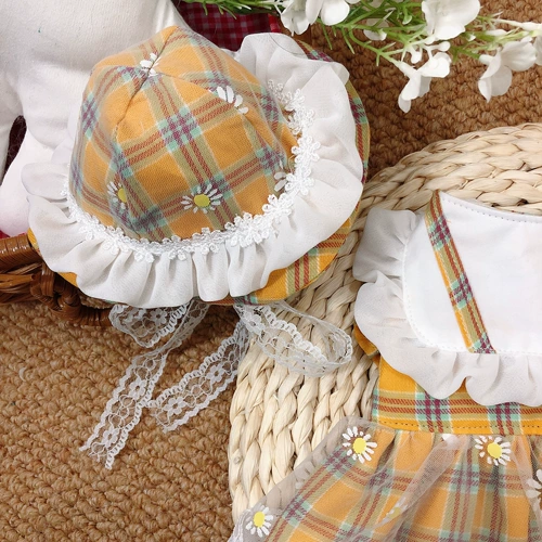 W Оригинальный летний питомец маленький Daisy Puphy Юбка, милые собаки и кошки, хладно -кружевная юбка ручной работы