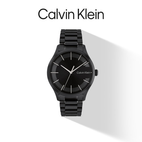 CalvinKlein男士石英钢带腕表