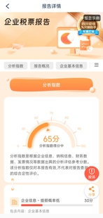 查询企业票税信用报告大数据评分 规避风险 更精准匹配合适的产品