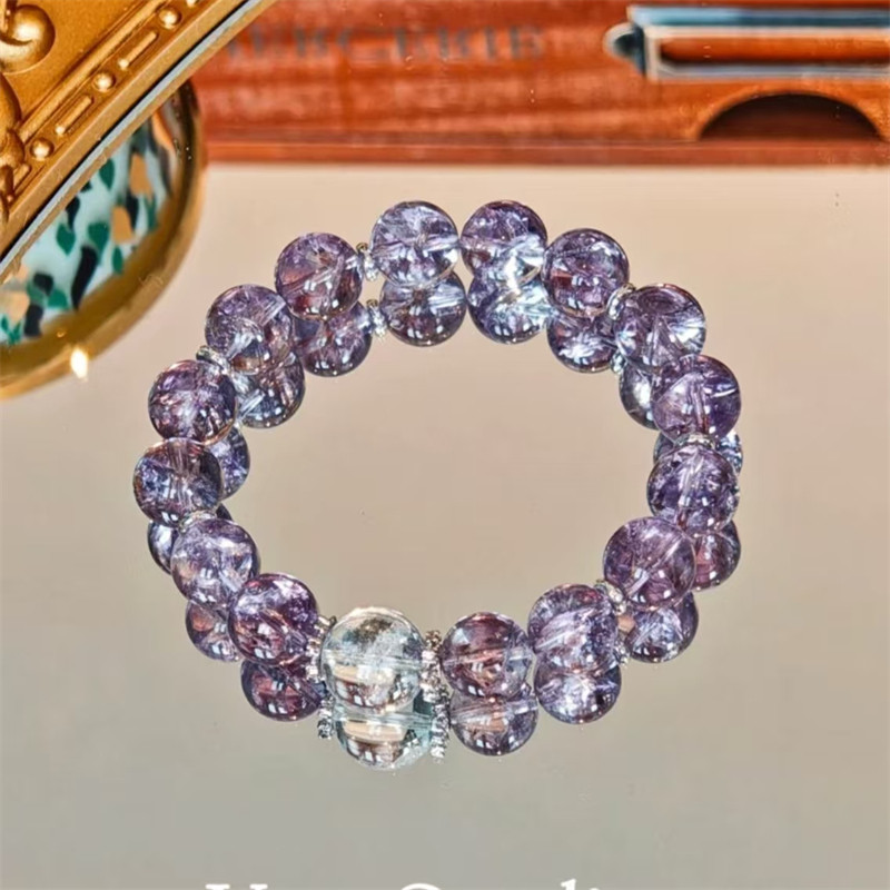 冰葡萄紫天然巴西紫水晶逢考必过考研上岸手串手链女正品送礼高级,饰品/流行首饰/时尚饰品新,手饰/手串,淘宝优惠券,粉丝福利购,淘宝优惠卷