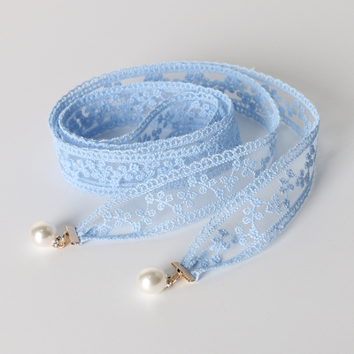 腰带雪纺女时尚装饰花朵图案百搭