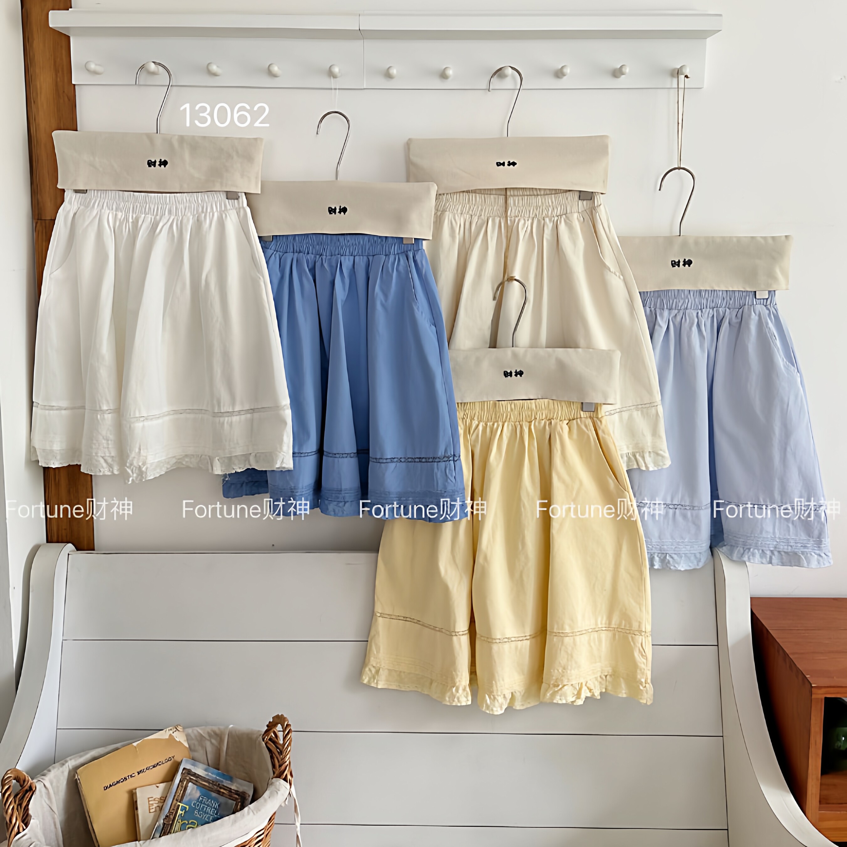 财神2026夏季韩系松紧腰糖果色时尚气质减龄花边半裙5分裙