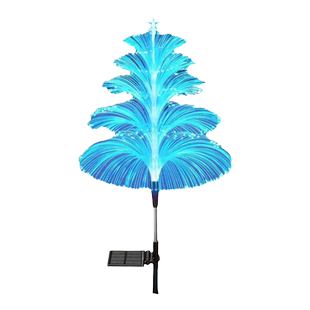 太阳能户外水母灯家用庭院景观七彩变色光纤灯花园阳台装饰草坪灯