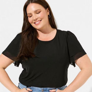 Tee大码 Stretch size plus 300斤宽松纱网透气T恤胸围160 Mesh