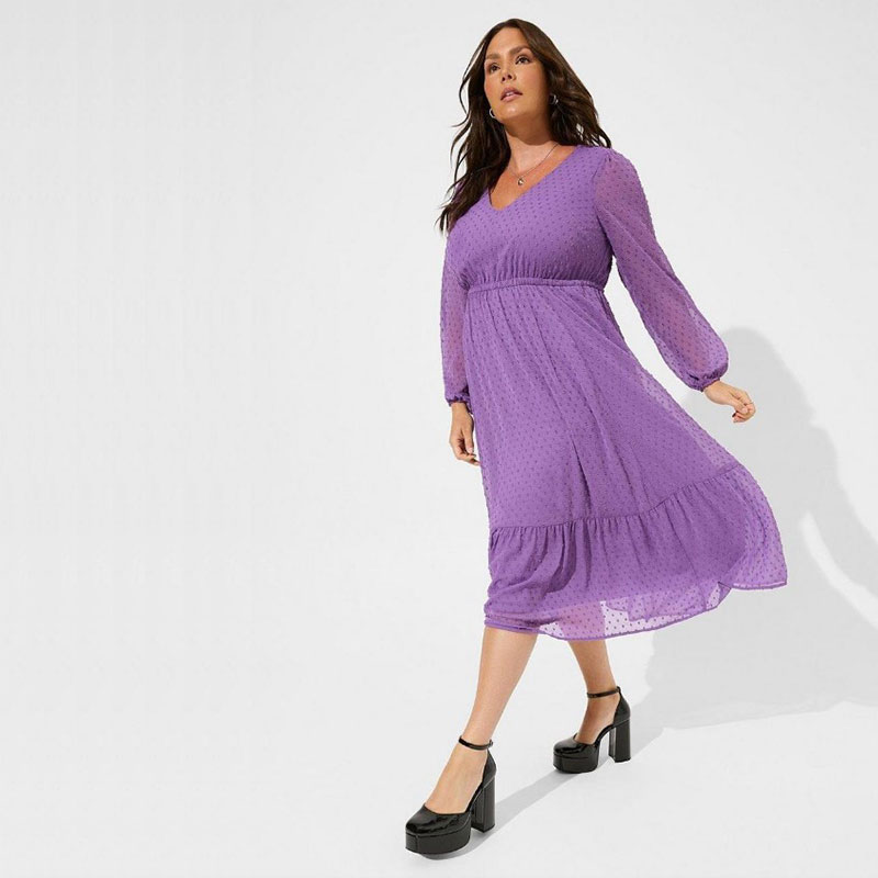 160斤170斤大码外贸女装胖MM波点两件套长袖雪纺连衣裙胸围120