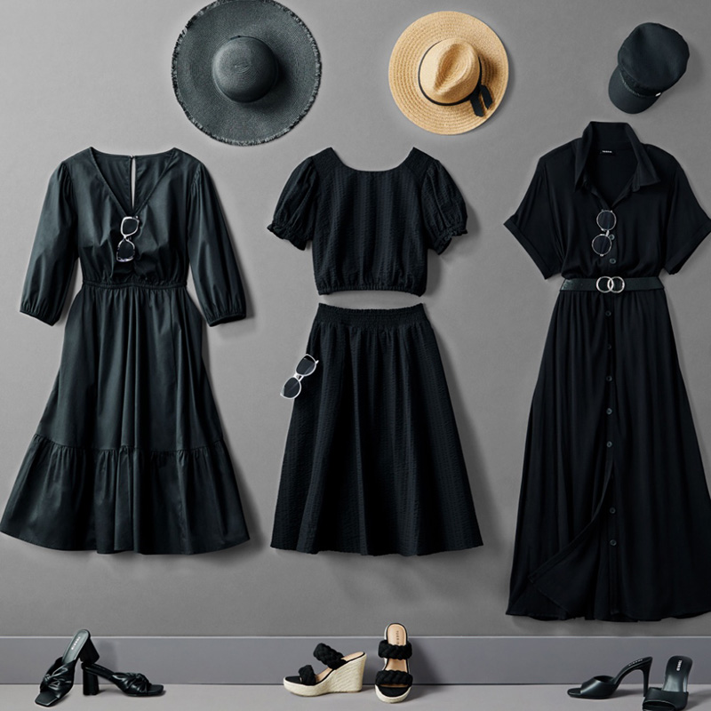 真丝v领商场品牌收腰连衣裙洋气