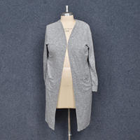 A collection of 160-180 pounds large-sized foreign trade women's loose and slimming short plush long-sleeved knitted cardigans with a chest circumference of 120 thumbnail 5