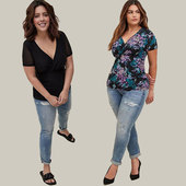 纱网短袖 Stretch 印花T恤 Size欧美特大码 加大性感修身 Mesh Plus