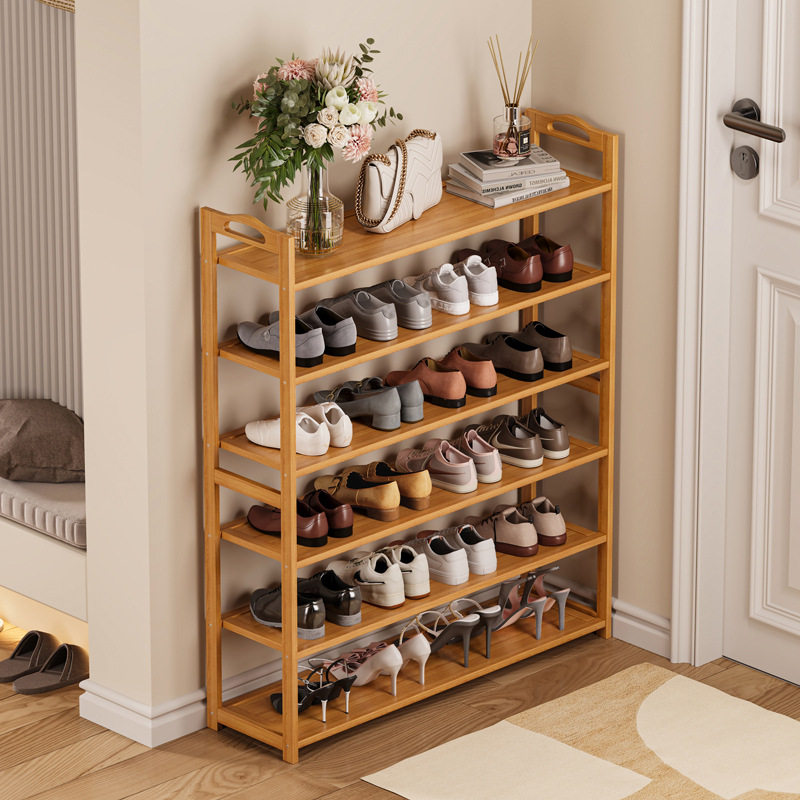 鞋架子楠竹简易家用入户落地鞋架多层省空间宿舍收纳经济型小鞋柜