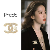 金色胸针轻奢高级感高档女奢华气质小香风胸花配大衣别针精致时尚