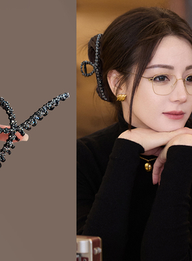 黑色气质抓夹女高级感2025新款爆款鲨鱼夹简约小众独特后脑勺发饰