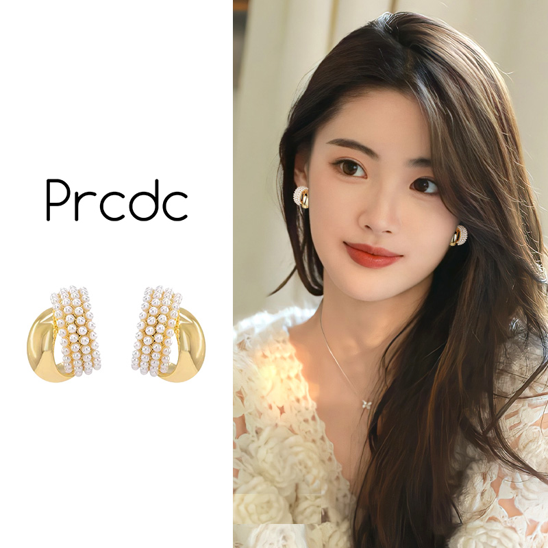 高级感珍珠款蚊香盘耳夹