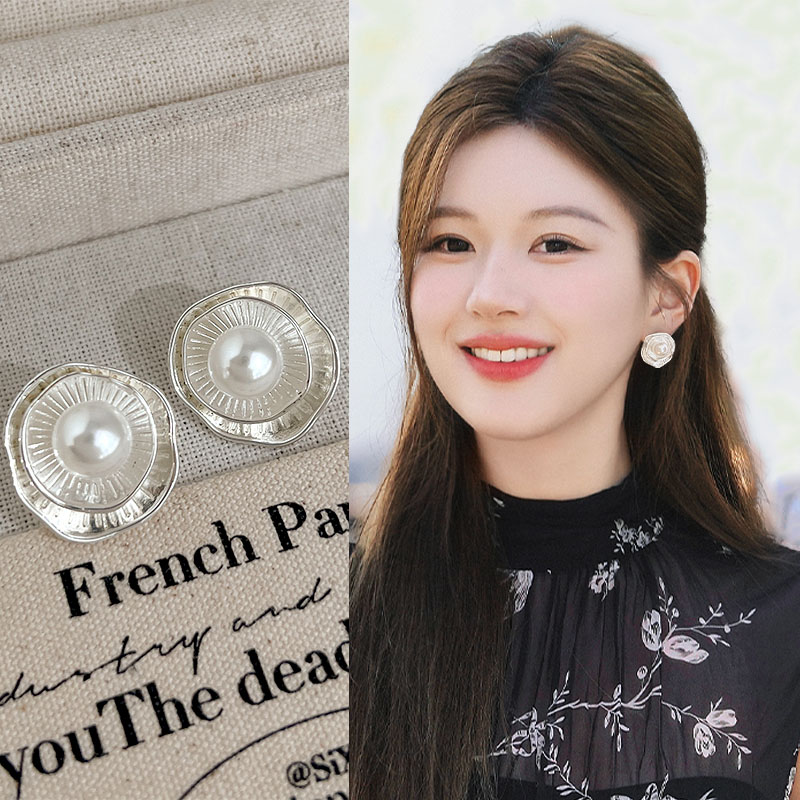 轻奢珍珠款蚊香盘耳夹无耳洞耳环