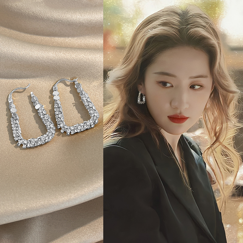 碎银子耳环女小众独特设计轻奢