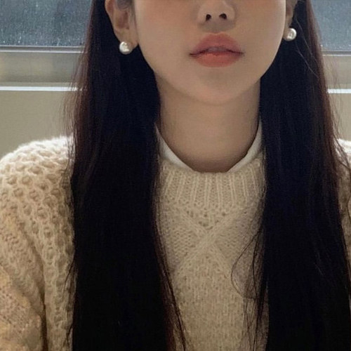 时尚气质珍珠款纯银耳环女