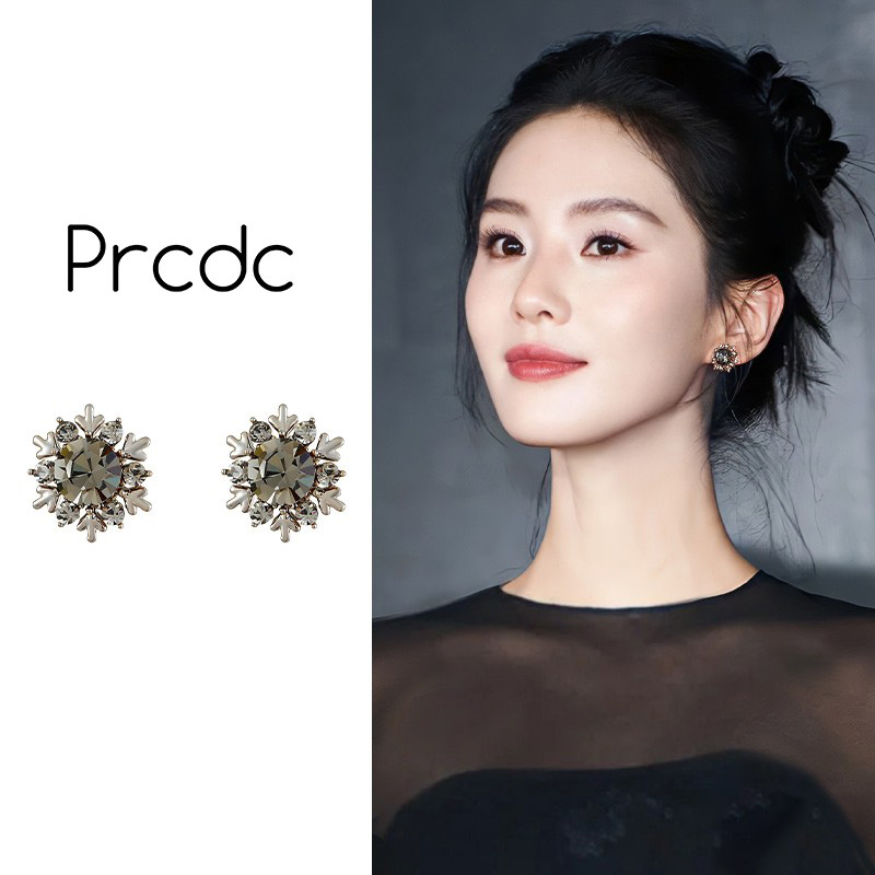 精致气质雪花蚊香盘耳夹