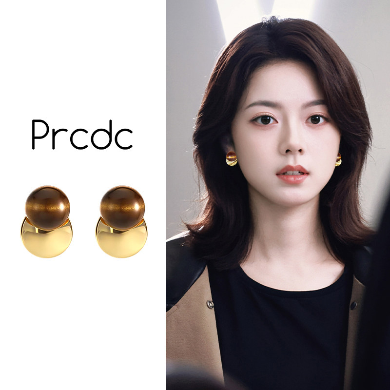 美拉德圆片耳环耳坠女新款高级感轻奢耳钉巨好看超火小众秋冬耳饰,饰品/流行首饰/时尚饰品新,耳环,淘宝优惠券,粉丝福利购,淘宝优惠卷