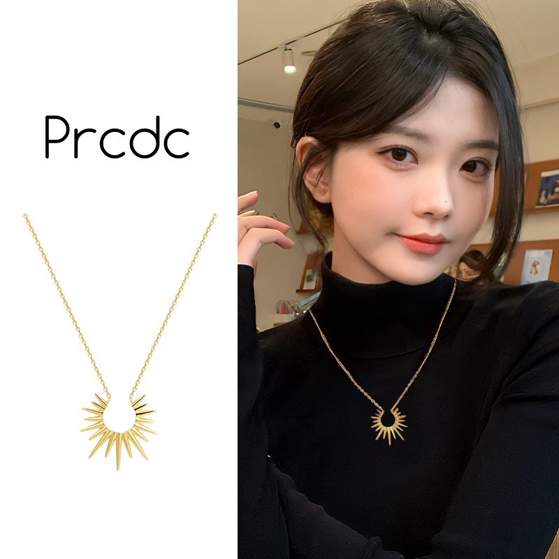 金色项链小众独特设计