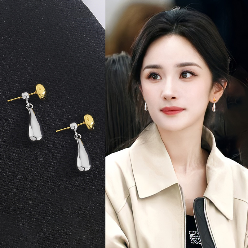 极简风水滴耳环时尚轻奢