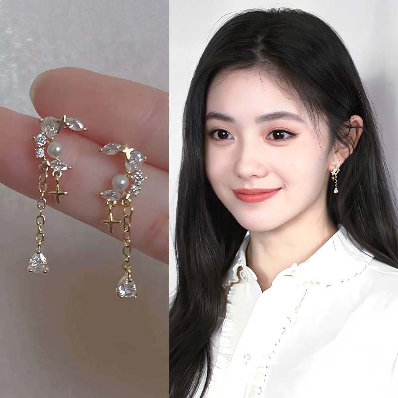 气质轻奢吊坠耳环女新款