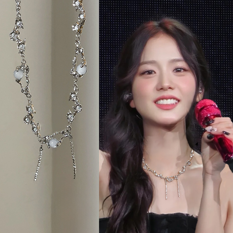 甜酷银色高级感项链锁骨链