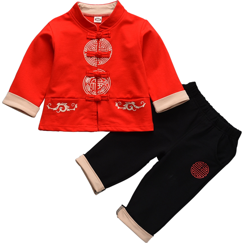 中国风汉服男童周岁礼