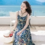 Mùa hè 2019 mới của phụ nữ voan sling váy hoa boho váy dài bên bờ biển kỳ nghỉ bãi biển - Váy dài áo dài đầm