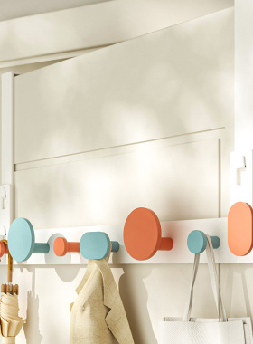 门后挂钩免打孔门上挂衣架创意墙上进门收纳神器衣服钥匙钩置物架