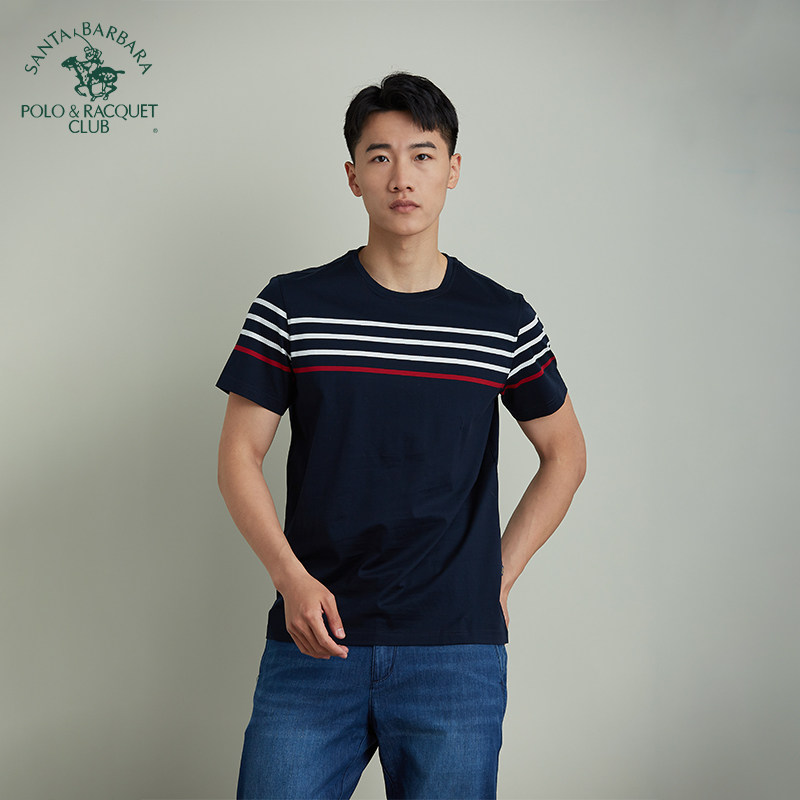 圣大保罗纯棉短袖休闲t恤衫