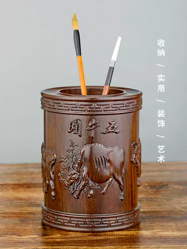 Деревянный держатель для ручек из сандалового дерева из натурального дерева, изысканный стиль, подарок на день рождения