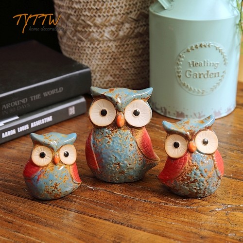 可爱趣味釉面陶瓷摆件