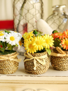 Rural style decorative mini flower small flower 13cm high small set hemp and chrysanthemum embellishment of flower art set