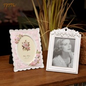 欧式 复古相框摆台婚纱照创意个性 梳妆台书房小清新照片摆件像框