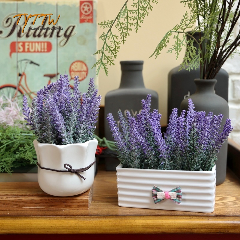客廳裝飾薰衣草普羅旺斯花卉花瓶