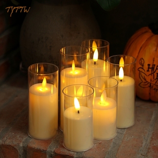 LED电子蜡烛灯烛光音乐会剧本杀道具氛围灯圣诞节庆仿真蜡烛