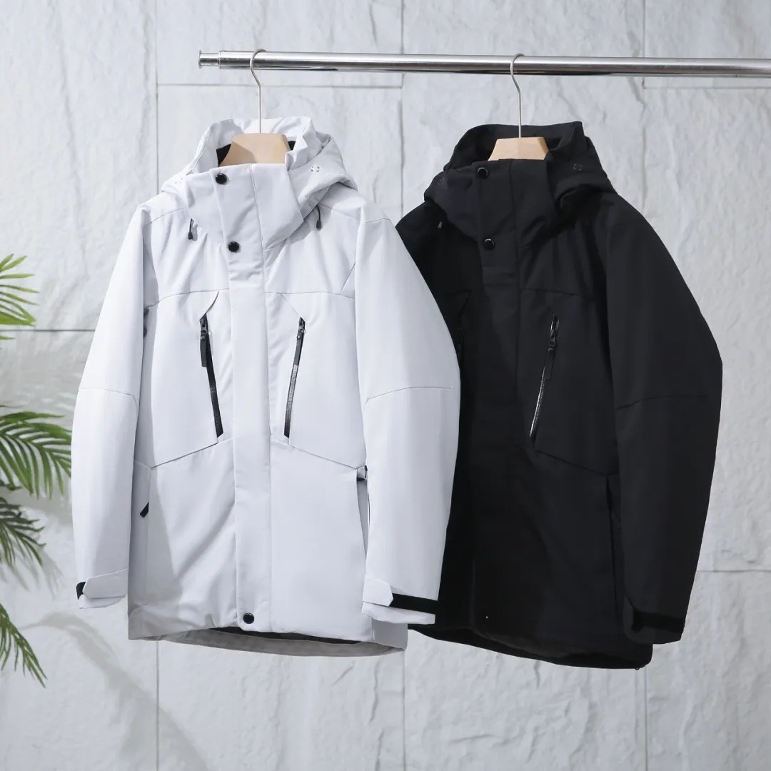 东北重装御寒户外冬季男士中长款羽绒服 保暖防风雪裙可脱卸帽子