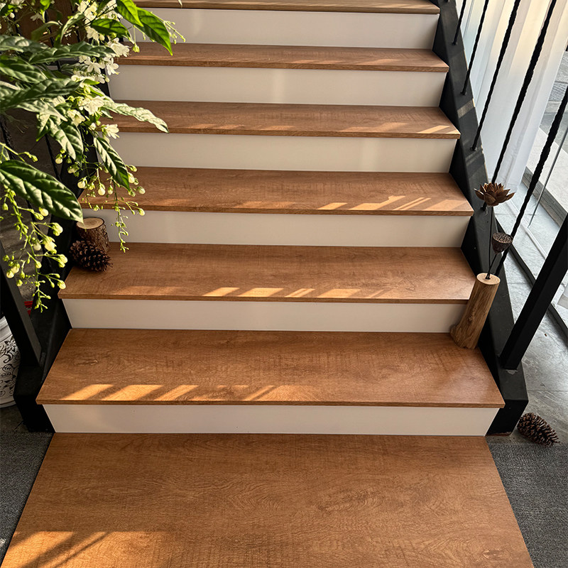新中式复古加厚20mm木纹楼梯踏步瓷砖公寓台阶防滑哑光梯级地板砖,家装主材,木纹砖,淘宝优惠券,粉丝福利购,淘宝优惠卷