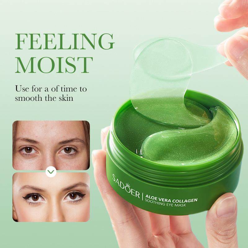 Aloe Vera Eye Mask Patch Remove Dark Circle Atni wrinkle眼膜