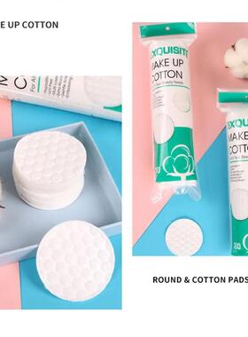 100 Pcs Facial Puff Cotton Pads Disposable Makeup Accessorie