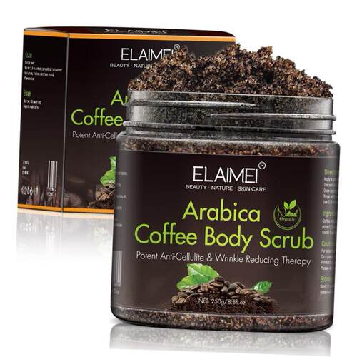 Arabica Coffee Body Scrub Anti-Cellulite咖啡海盐磨砂膏男女用