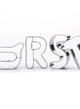 26 pcs Stainless steel Alphabet letter cookie cutters fondan
