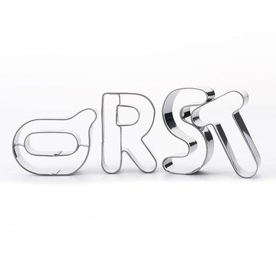 26 pcs Stainless steel Alphabet letter cookie cutters fondan
