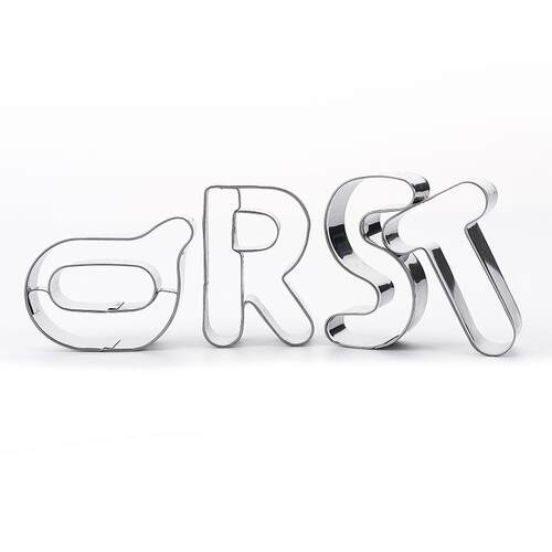 26 pcs Stainless steel Alphabet letter cookie cutters fondan